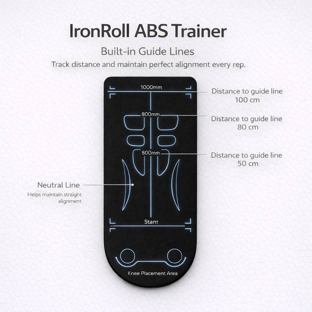 IronRoll Portable Ab Roller Wheel For Home Workout