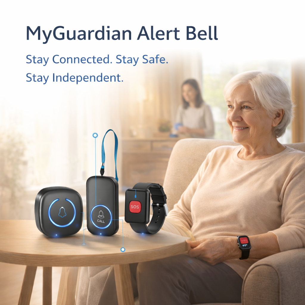 MyGuardian wireless caregiver pager for seniors' safety