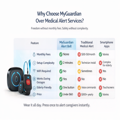 MyGuardian – Wireless Caregiver Pager & Emergency Alert Button