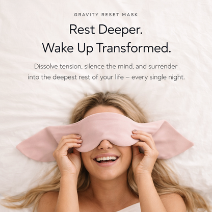 gravity reset weighted sleep mask for blackout comfort