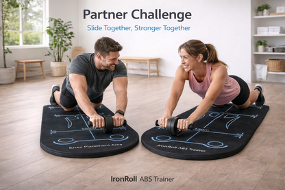IronRoll Portable Ab Roller Wheel For Home Workout