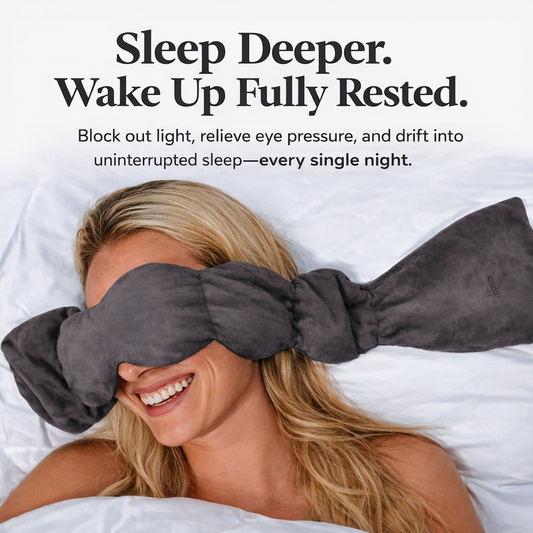 "Gravity Reset Mask – Gentle Pressure Blackout Sleep Mask"