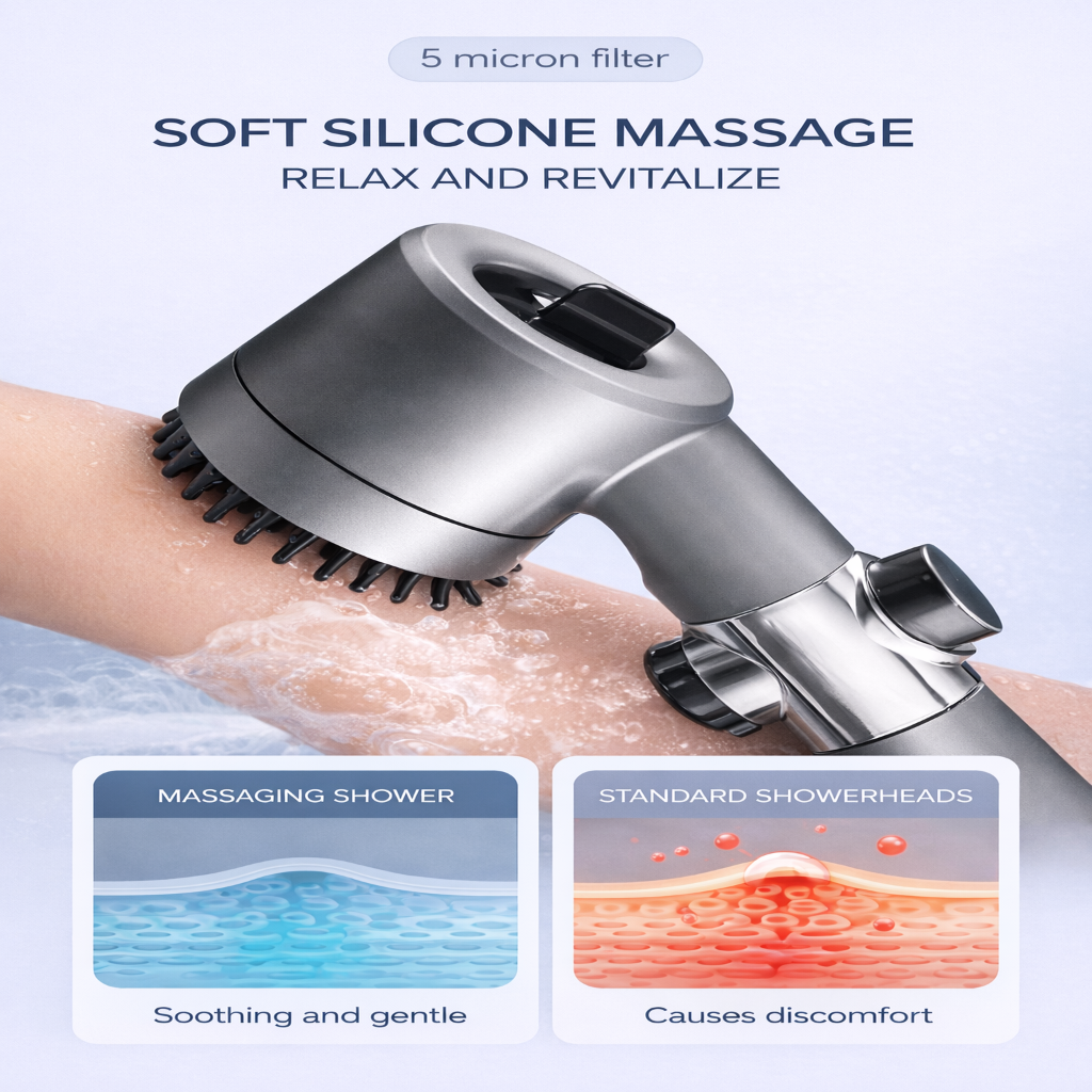 HydroPulse Premium – Filtered Shower Head For Spa Comfort