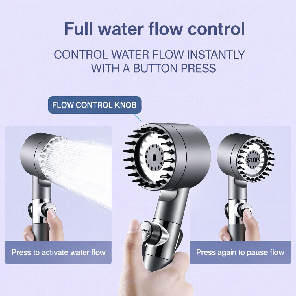 HydroPulse Premium – Filtered Shower Head For Spa Comfort