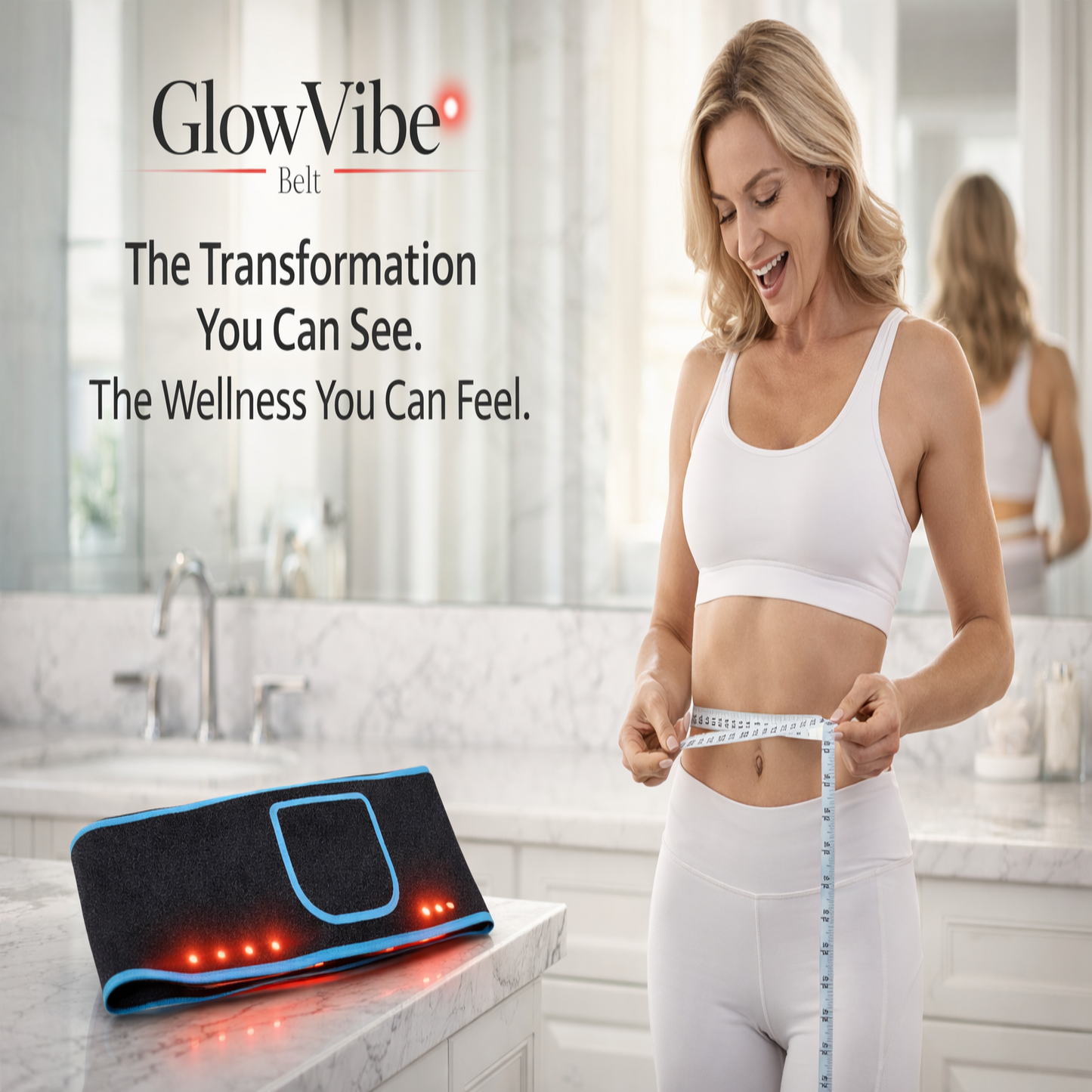 GlowVibe Infrared Red Light Therapy Belt For Recovery