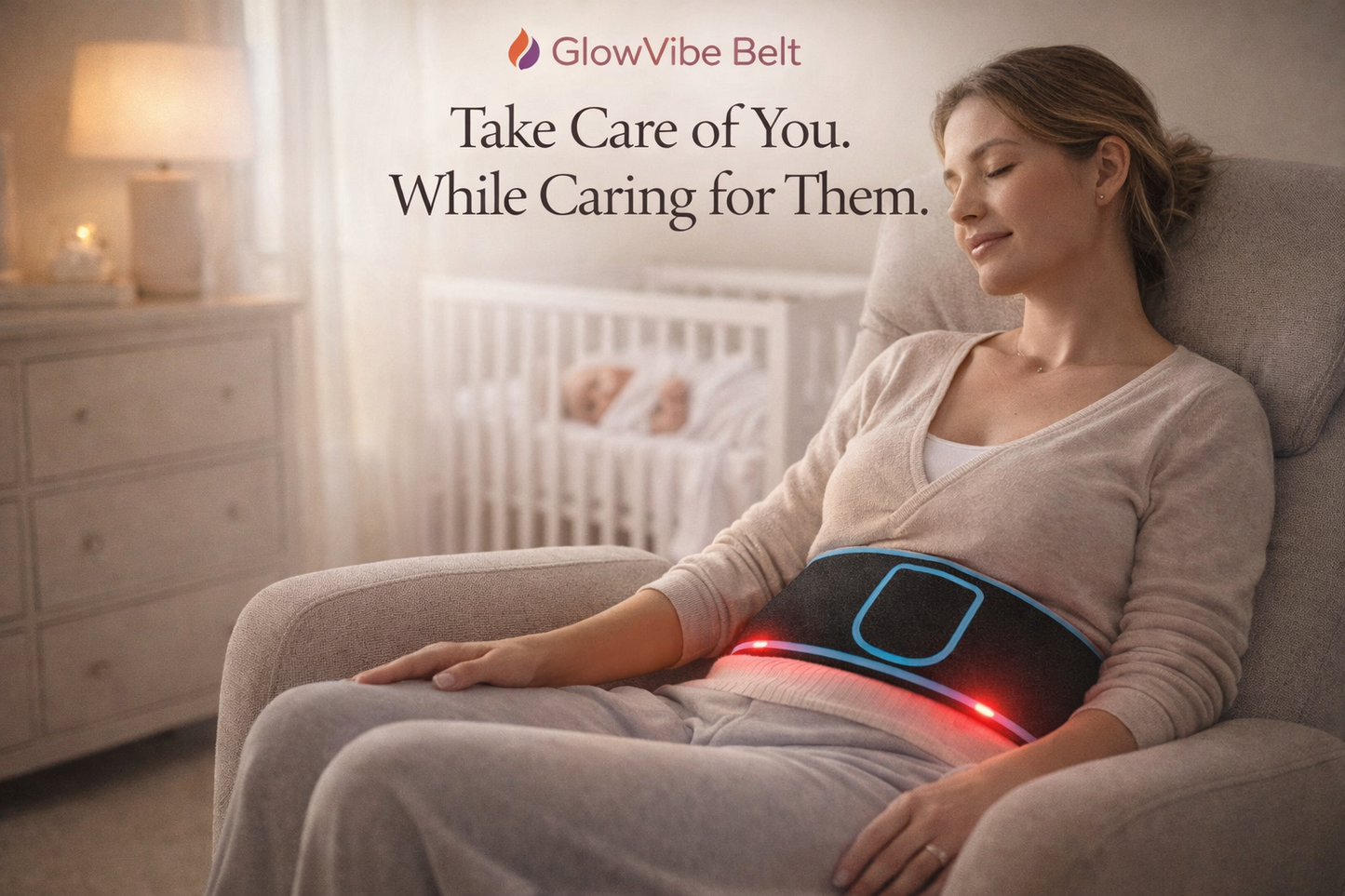 GlowVibe Infrared Red Light Therapy Belt For Recovery