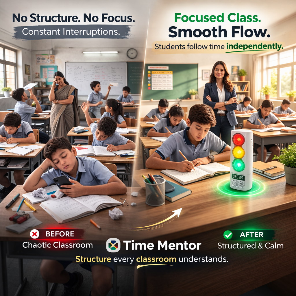 TimeMentor – Kids' Traffic Light Visual Timer For Play & Study