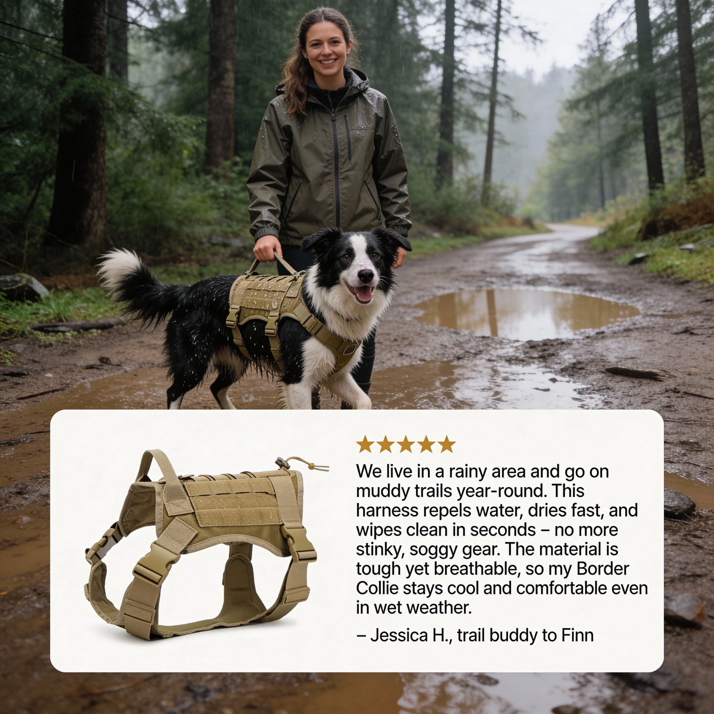 K9 Mode Tactical Dog Harness | Military-Grade No-Pull Control