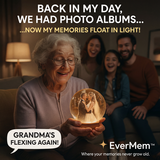 EverMem Crystal Ball – 3D Video Memory Display Lamp