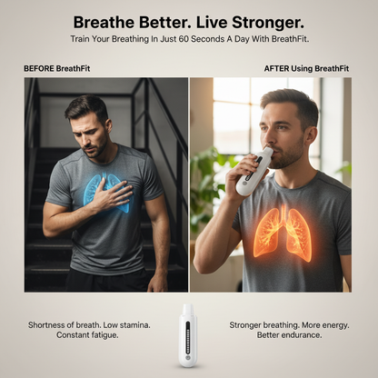 Train Daily With BreathFit Breathing Exercise Device