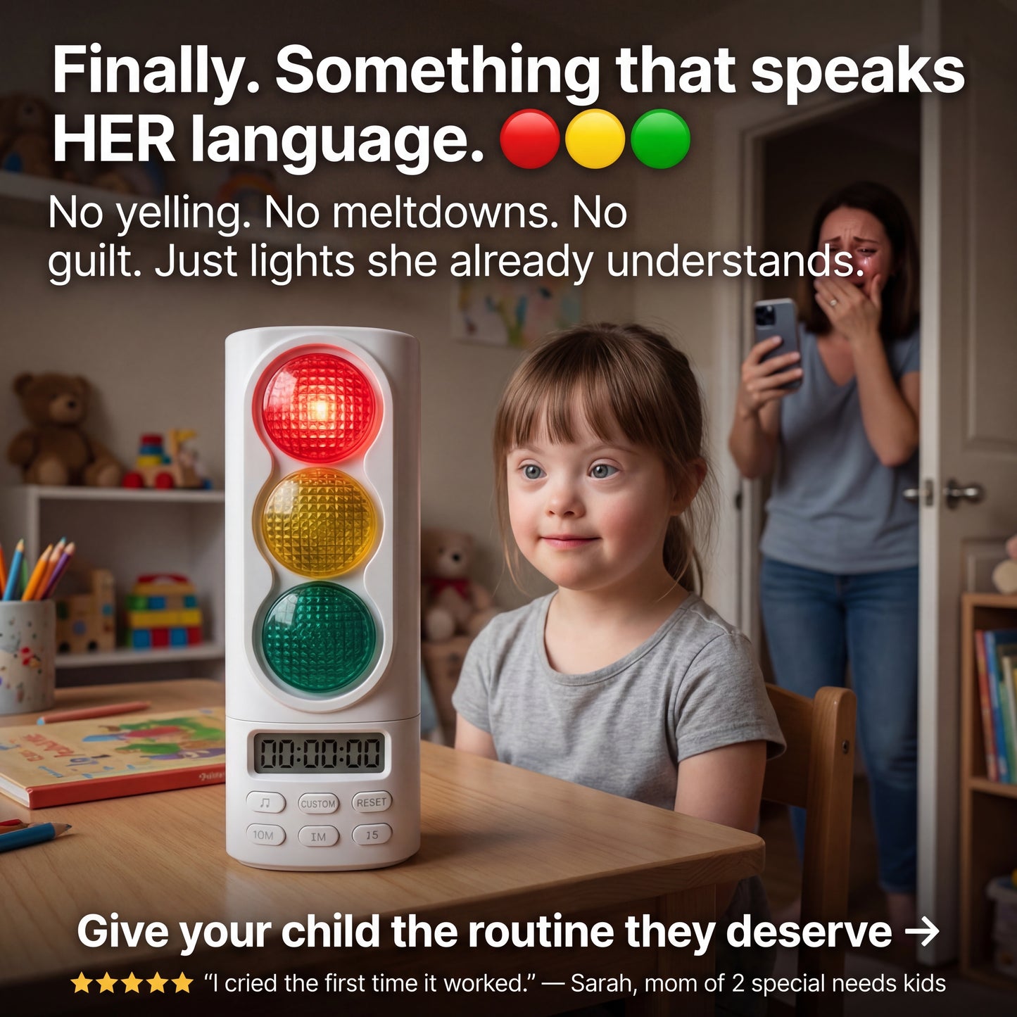 TimeMentor – Kids' Traffic Light Visual Timer For Play & Study